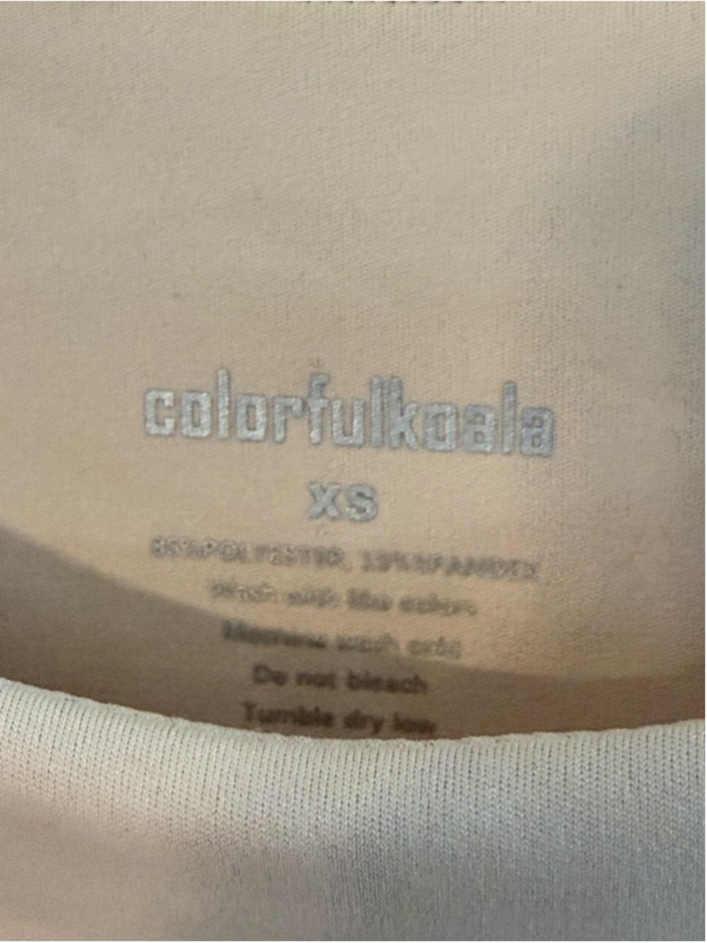 Colorfulkoala Nude Beige Athletic Tank Top Women’s XS Pilates Yoga Athleisure - Picture 3 of 4